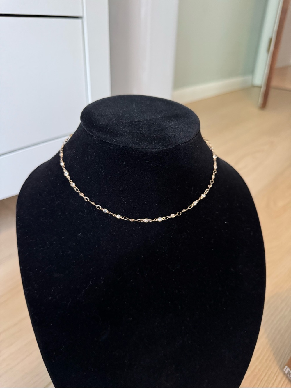 Delicate Gold Link Choker - Elegant Women's Jewelry